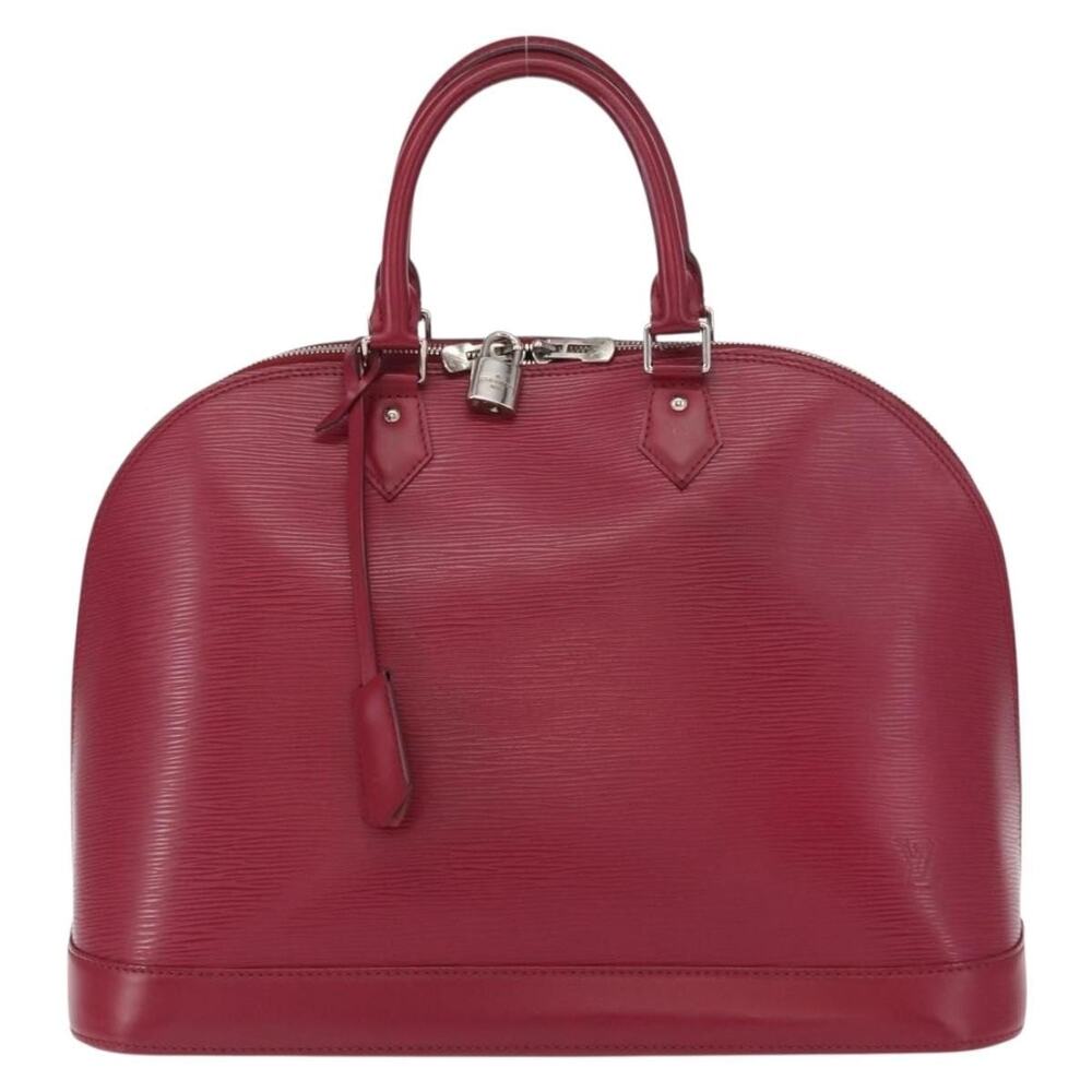 Louis Vuitton Epi Alma MM Handbag Fuchsia Pink